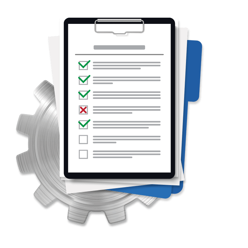 Requirements Engineering - Checkliste mit Zahnrad